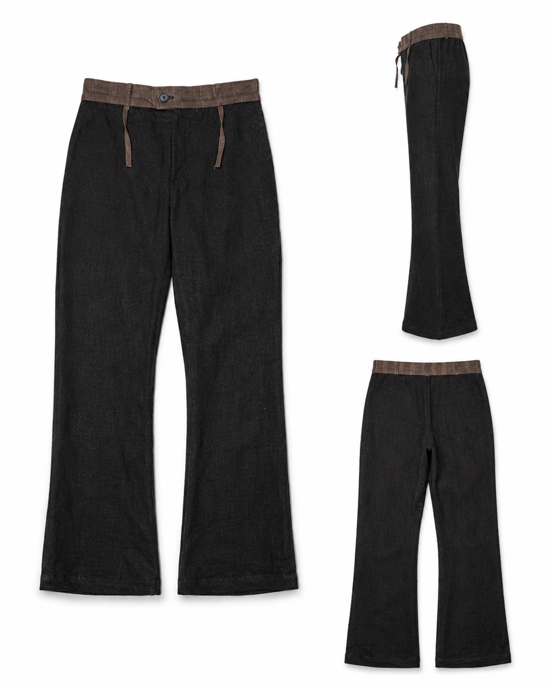 Bootcut 2-Linens Trousers