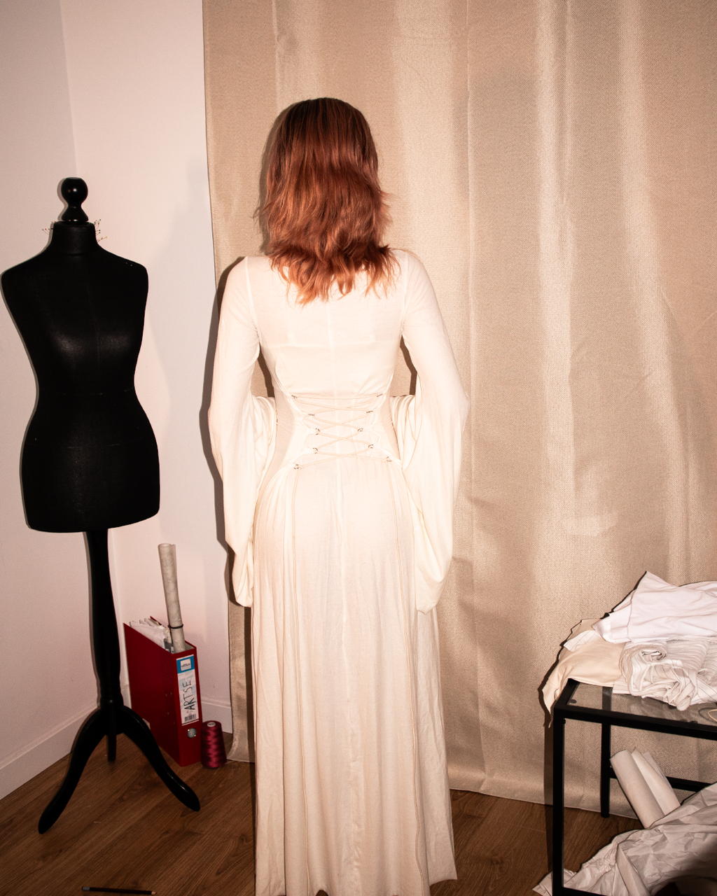 Tie-Back Maxi Dress